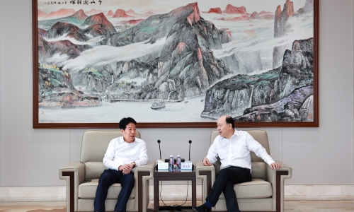 共话绿色谋开展：：：西子联合党委书记、 董事长王水福到访腾博会官网